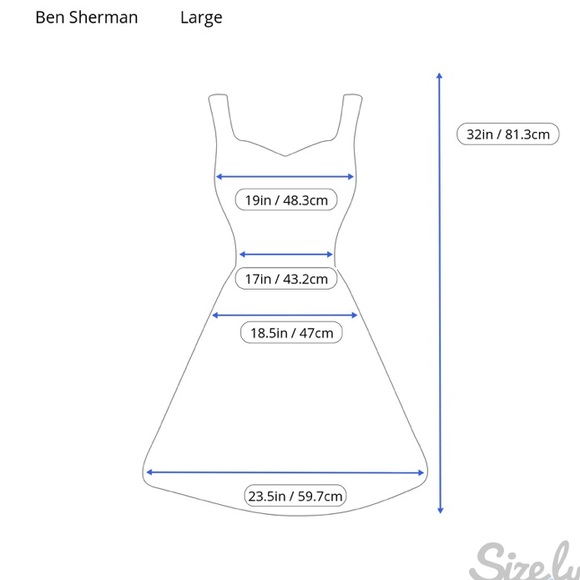 BEN SHERMAN fully lined cotton dress - Picture 6 of 6
